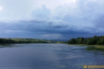 Utsikt från bron över norra varvet
